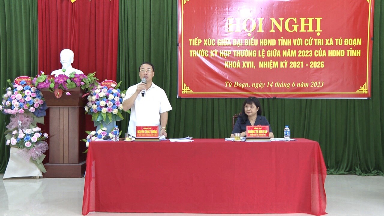 Kết quả tiếp xúc cử tri trước kỳ họp thứ mười tám  (kỳ họp thường lệ) giữa năm 2023 Hội đồng nhân dân tỉnh  khóa XVII của đại biểu HĐND tỉnh