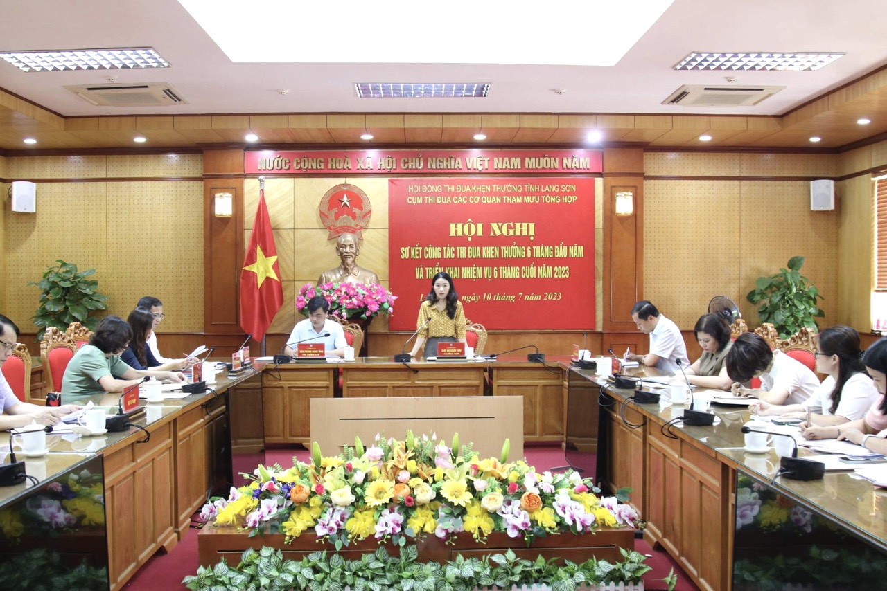 Cụm thi đua các cơ quan tham mưu tổng hợp tỉnh sơ kết công tác thi đua, khen thưởng 6 tháng đầu năm 2023