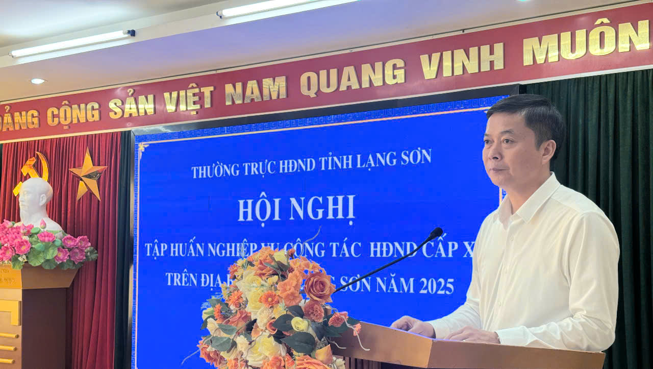 Thường trực HĐND tỉnh Lạng Sơn tổ chức tập huấn nghiệp vụ công tác HĐND cấp xã