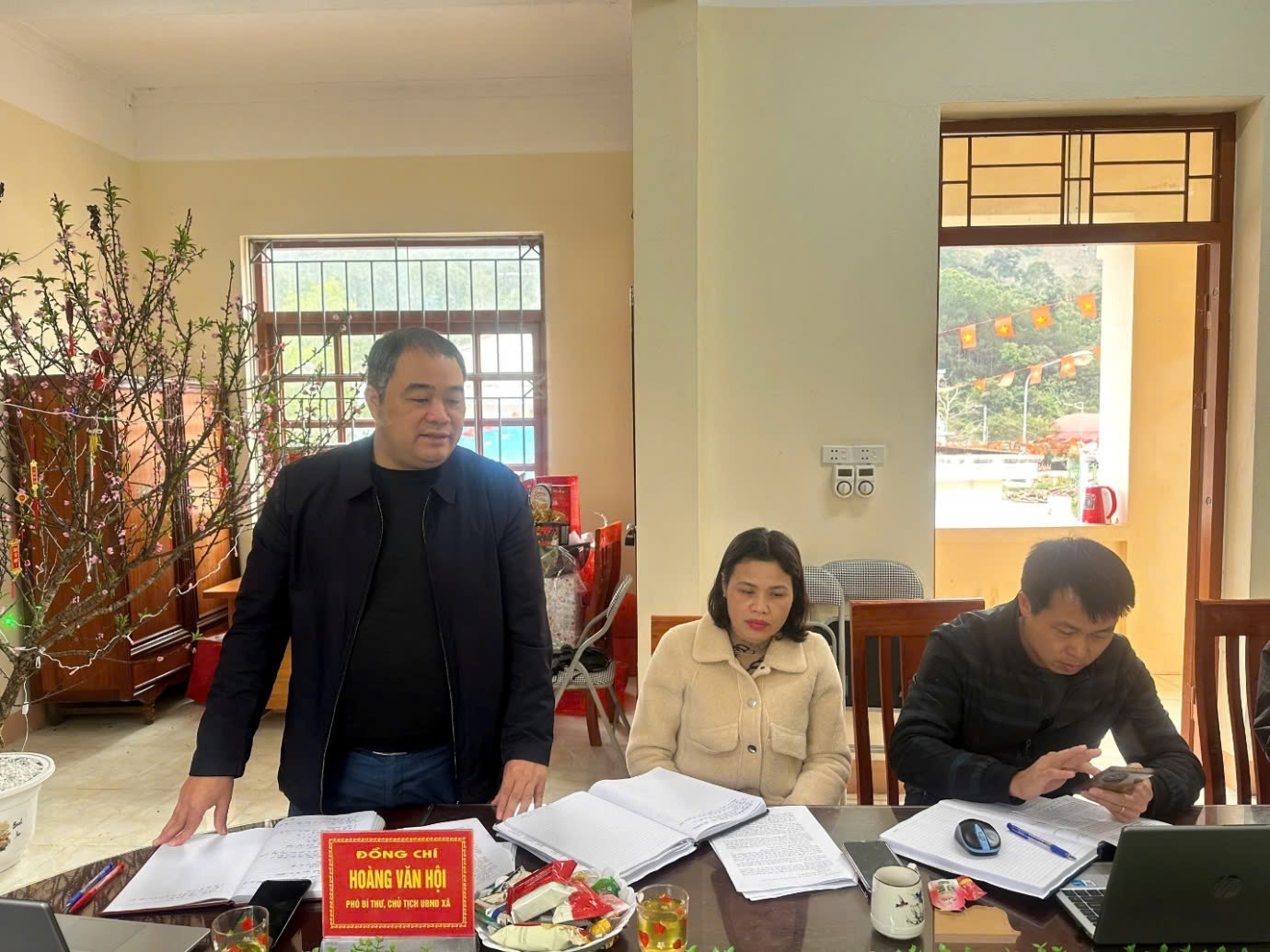 Giám sát của Thường trực HĐND xã giám sát công tác chuẩn bị bầu cử đại biểu Quốc hội và đại biểu HĐND các cấp nhiệm kỳ 2026- 2031