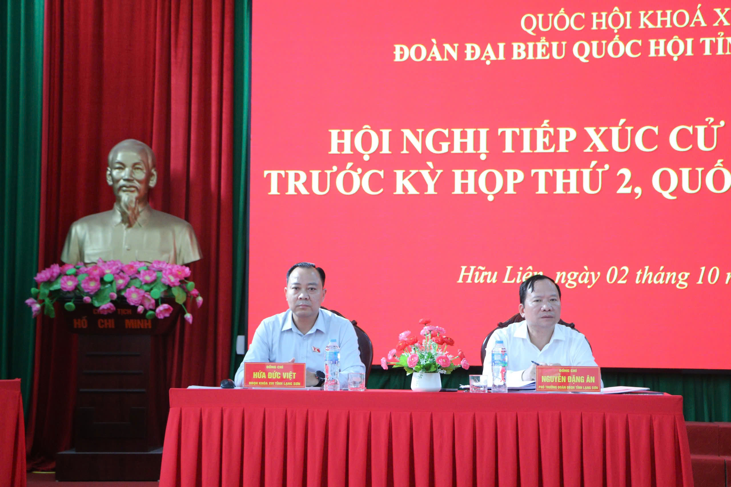 Đoàn đại biểu Quốc hội tỉnh tiếp xúc cử tri định kỳ trước Kỳ họp thứ 2, Quốc hội khoá XVI tại xã Hữu Liên và xã Cai Kinh
