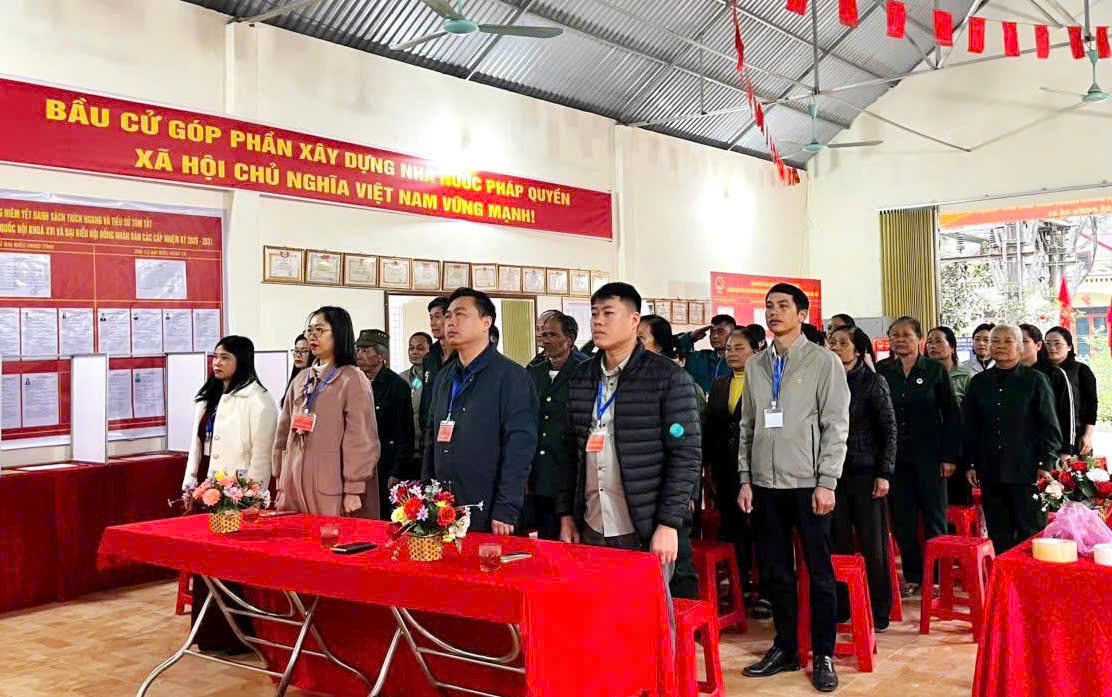 Thường trực HĐND xã Tràng Định dự khai mạc bầu cử đại biểu HĐND  các cấp nhiệm kỳ 2026 – 2031