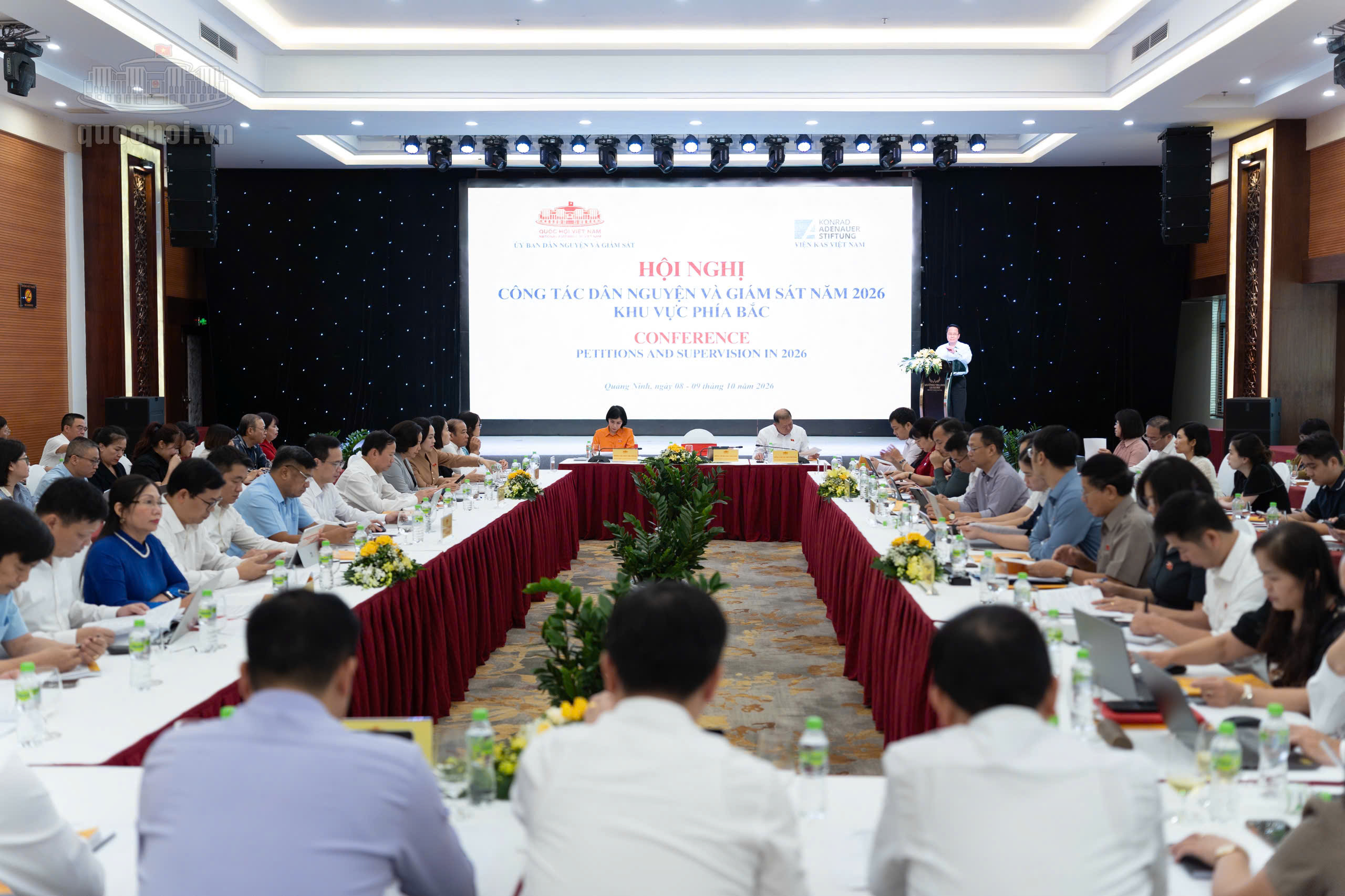 Đoàn đại biểu Quốc hội, Hội đồng nhân dân tỉnh Lạng Sơn  tham dự Hội nghị công tác Dân nguyện và Giám sát năm 2026 khu vực phía Bắc tại thành phố Quảng Ninh
