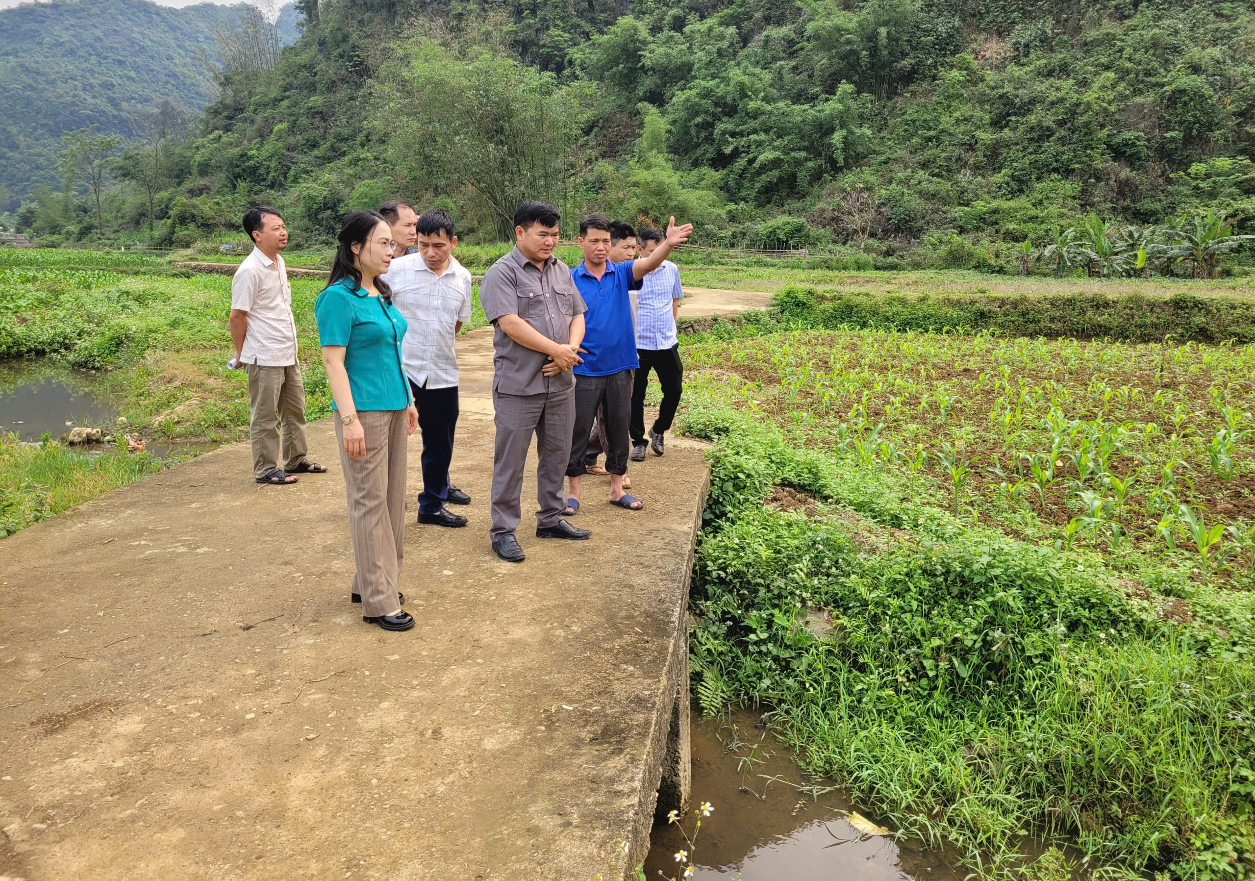 Ban Dân tộc HĐND tỉnh khảo sát việc giải quyết kiến nghị cử tri tại xã Bằng Mạc