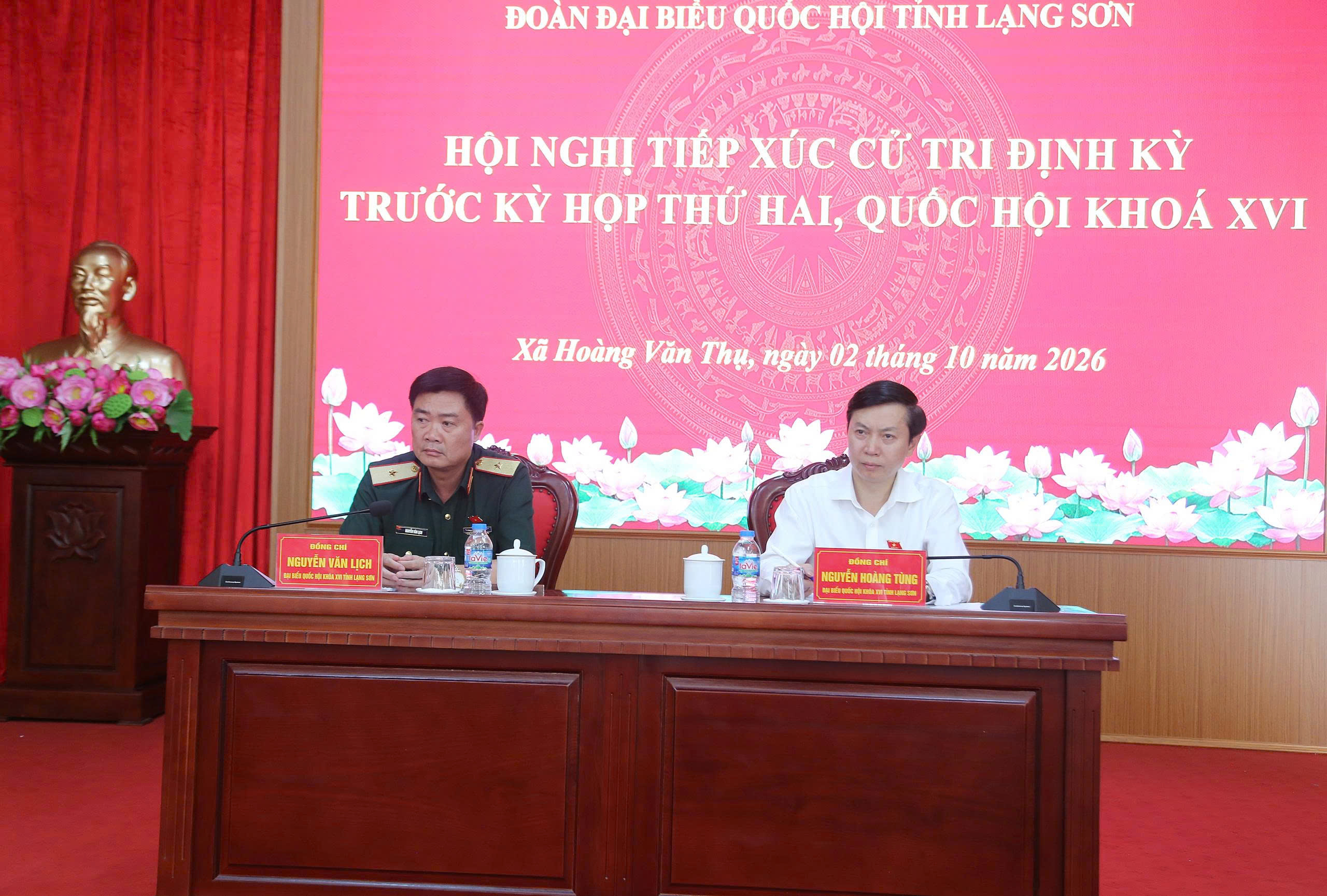 Đoàn đại biểu Quốc hội tỉnh tiếp xúc cử tri định kỳ trước kỳ họp thứ 2, Quốc hội khóa XVI tại xã Thất Khê và xã Hoàng Văn Thụ