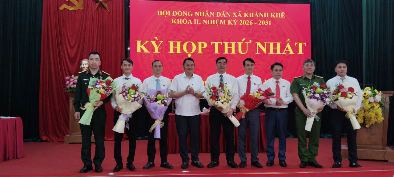 Hội đồng nhân dân xã Khánh Khê tổ chức kỳ họp thứ nhất  khóa II, nhiệm kỳ 2026–2031
