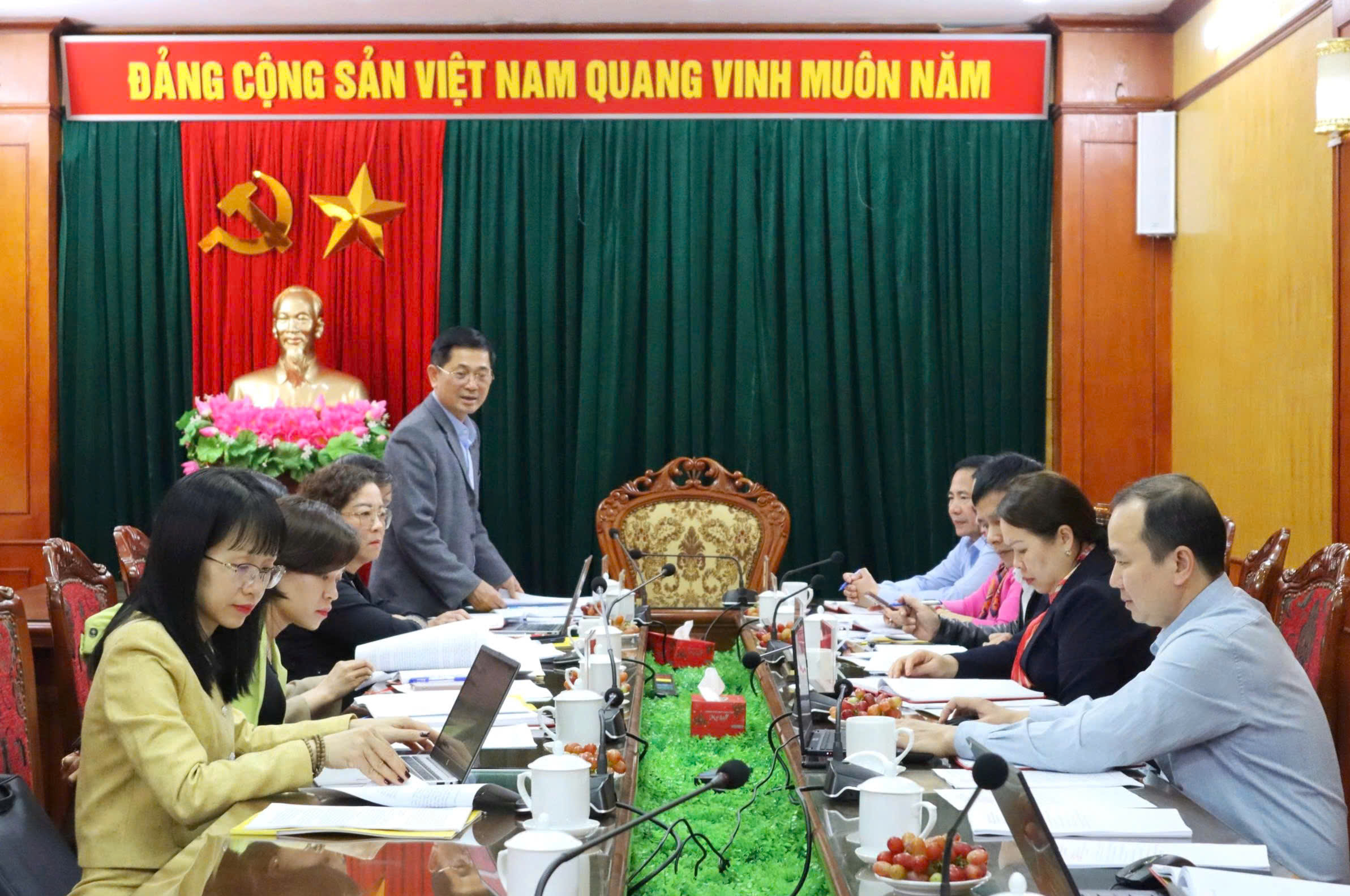 Thường trực Đảng ủy các cơ quan Đảng tỉnh làm việc tại Đảng ủy Hội đồng nhân dân tỉnh