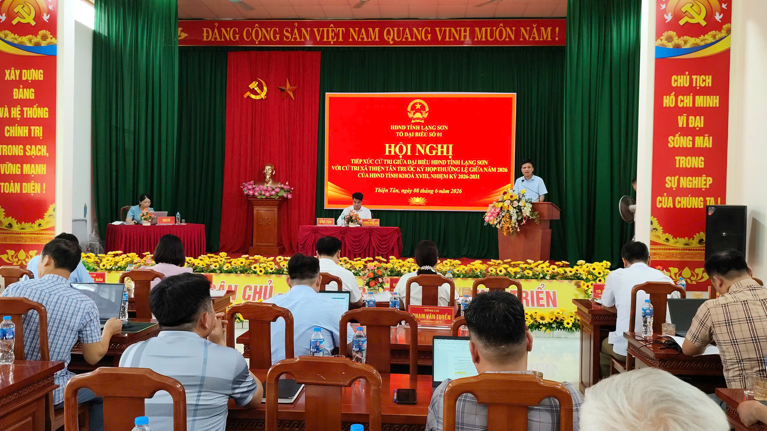 Tổ đại biểu HĐND tỉnh tiếp xúc với cử tri xã Thiện Tân trước kỳ họp thường lệ giữa năm 2026 của HĐND tỉnh