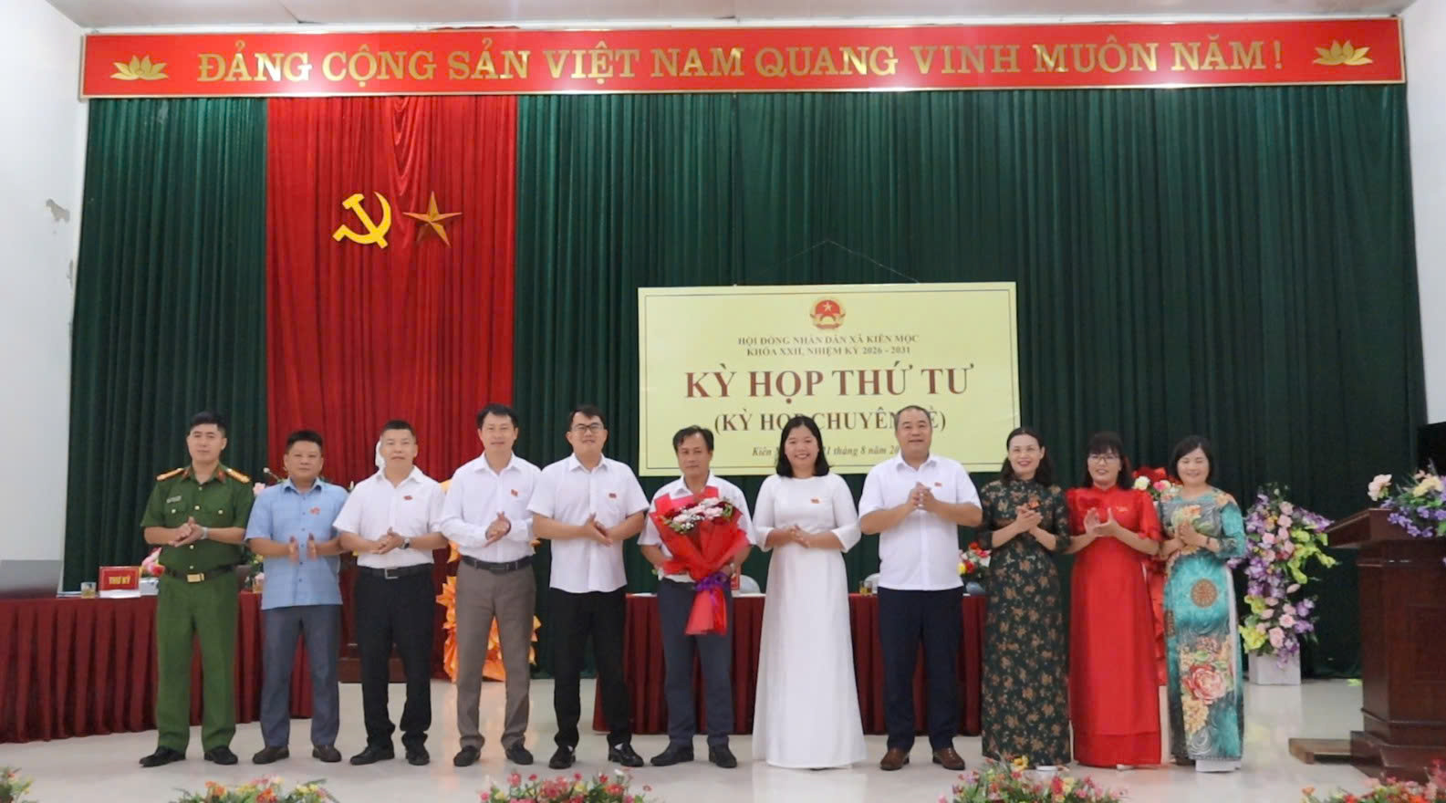 Kỳ họp thứ Tư (Kỳ họp Chuyên đề) HĐND xã   Kiên Mộc khoá XXII, nhiệm kỳ 2026 -2031