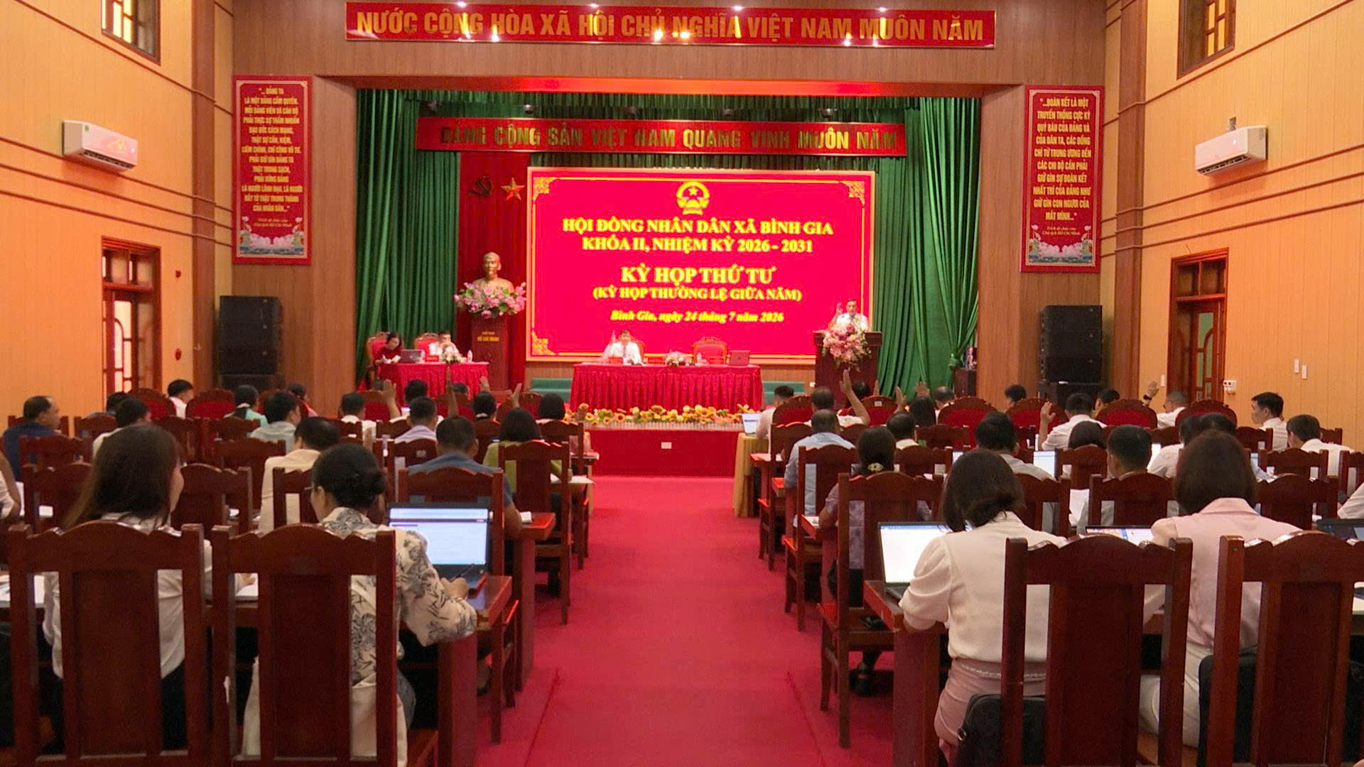 Hội đồng nhân dân xã Bình Gia khóa II, nhiệm kỳ 2026 – 2031 tổ chức Kỳ họp thứ Tư 